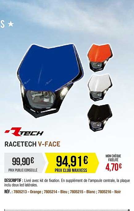 racetech v-face