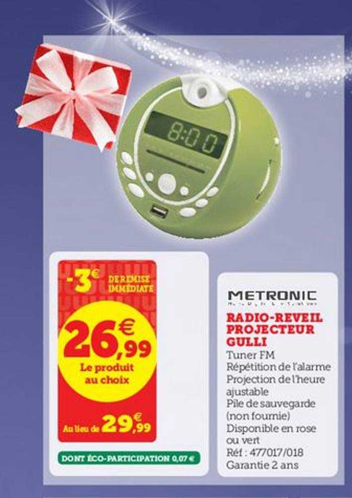 radio réveil projecteur gulli