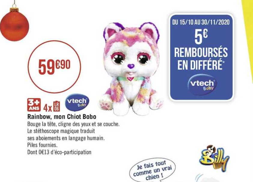 rainbow, mon chiot bobo vtech baby