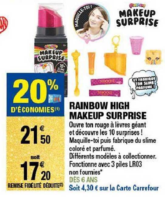 Rainbow High Makeup Surprise