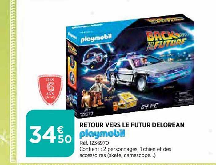 retour vers le futur delorean playmobil