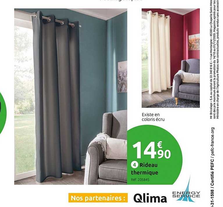 Rideau Thermique Qlima