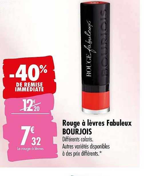 rouge à lèvres fabuleux bourjois