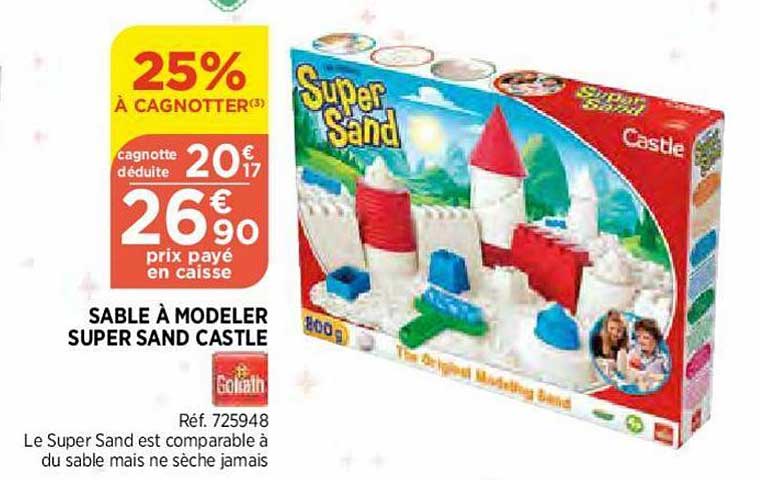 sable à modeler super sand castle goliath