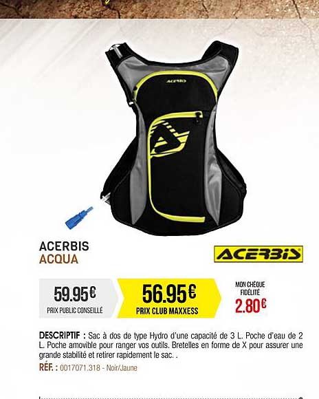 sac à dos acerbis acqua