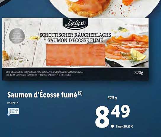 saumon d'écosse fumé