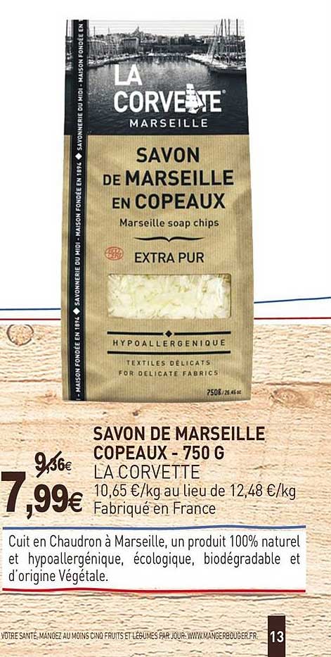 savon de marseille copeaux la corvette