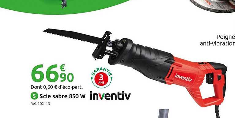 scie sabre 850 w inventiv