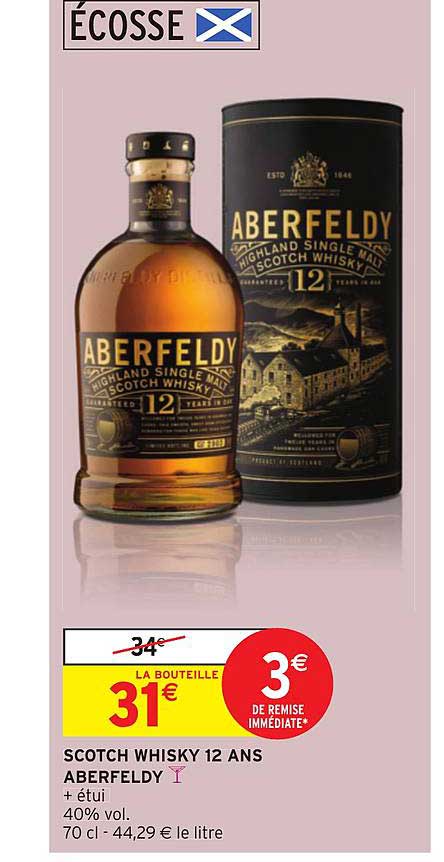 scotch whisky 12 ans aberfeldy