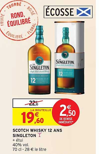 scotch whisky 12 ans singleton