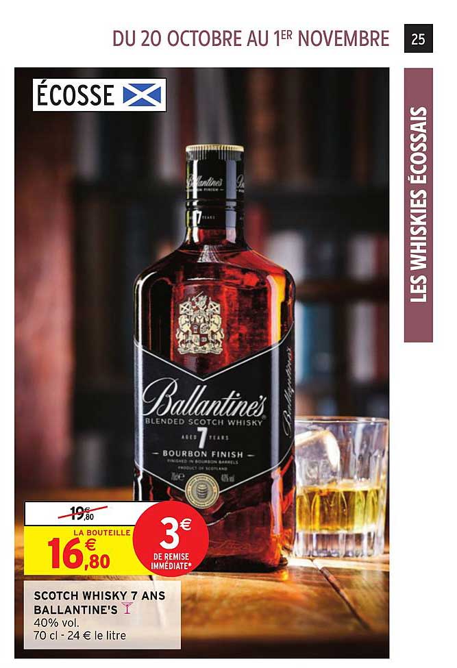 scotch whisky 7 ans ballantine's