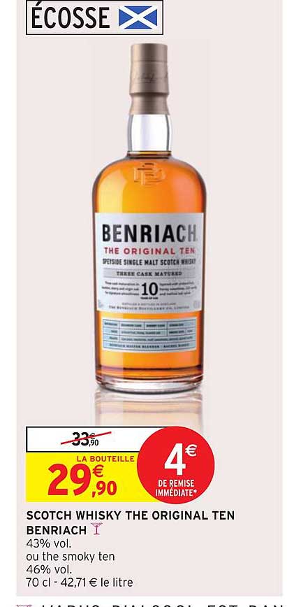 scotch whisky the original ten benriach