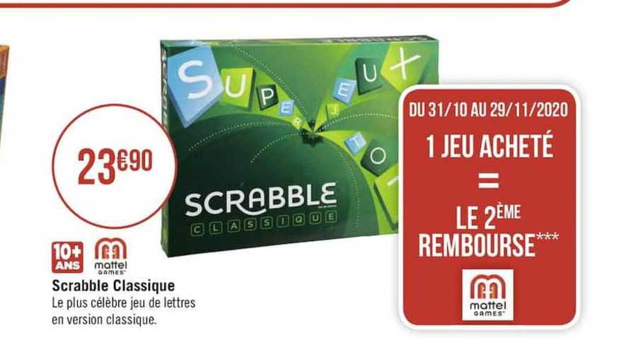 scrabble classique mattel games