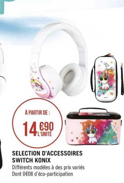 sélection d'accessoires switch konix