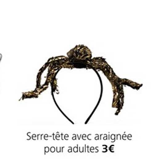 Serre Tête Avec Araignée Pour Adultes