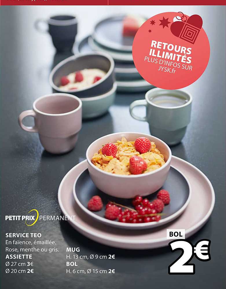 service teo assiete mug bol