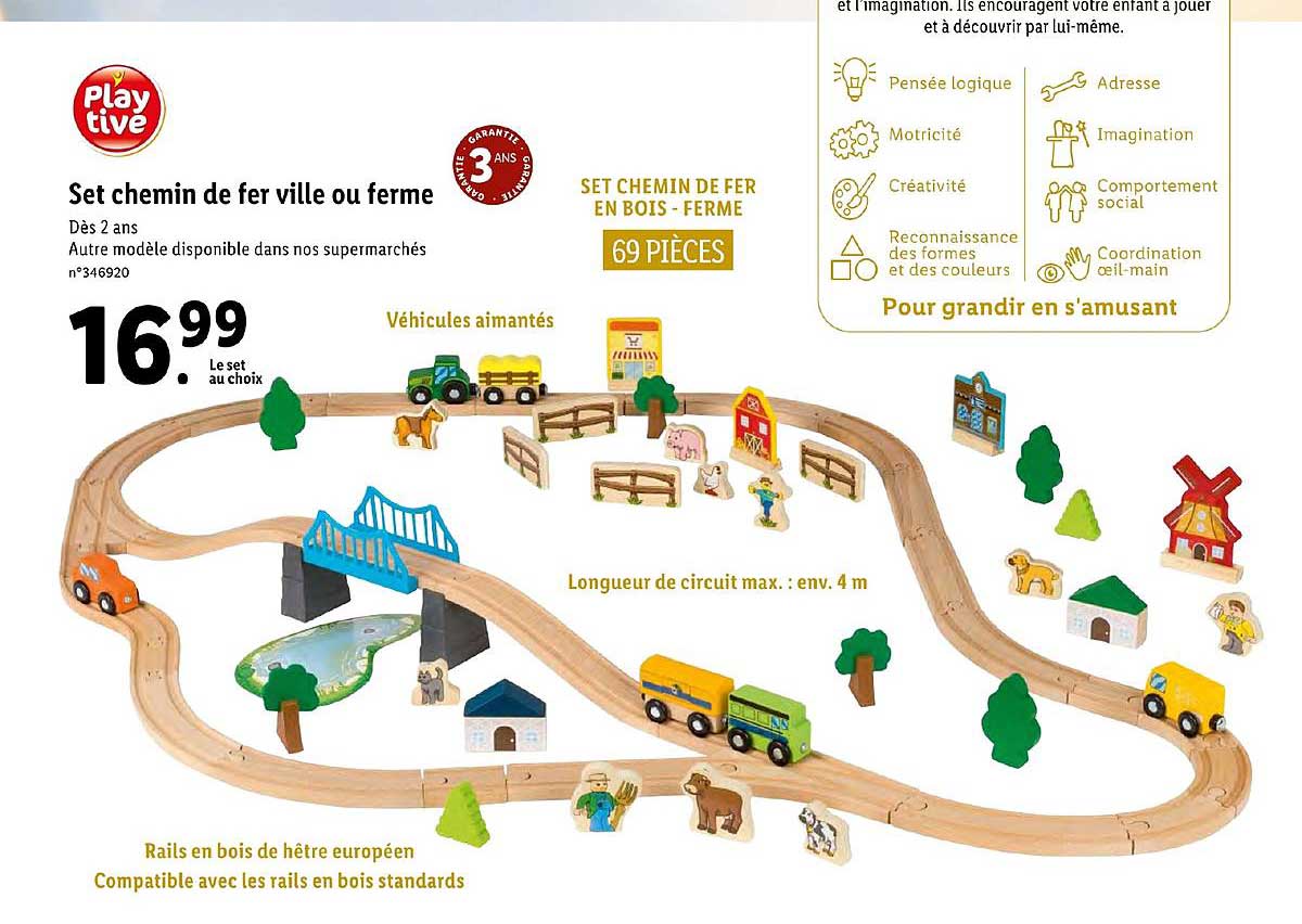 set chemin de fer ville ou ferme