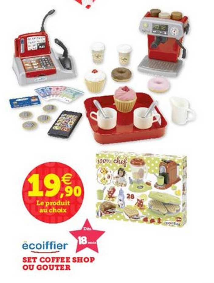 set coffee shop ou goûter