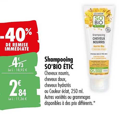 Shampooing So' Bio étic