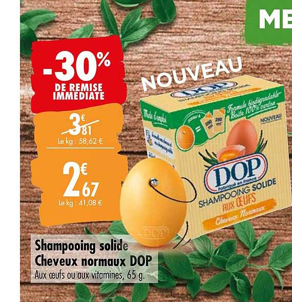 shampooing solide cheveux normaux dop