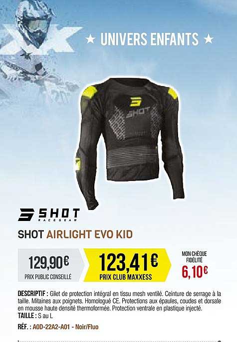 shot airlight evo kid