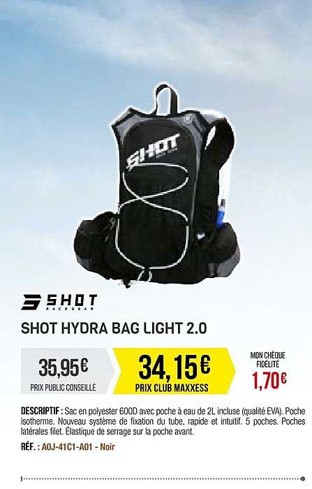 shot hydra bag light 2.0