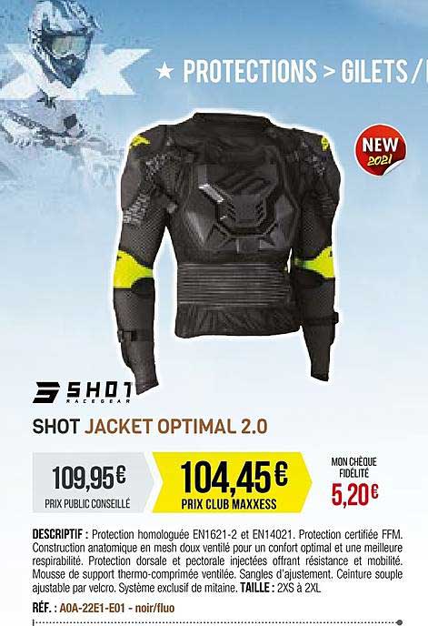 shot jacket optimal 2.0