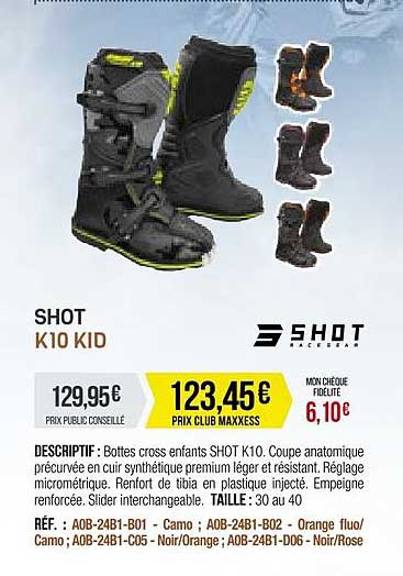 shot k10 kid