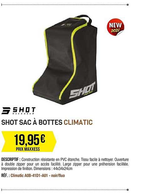 shot sac à bottes climatic