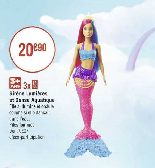 sirène lumières et danse aquatique