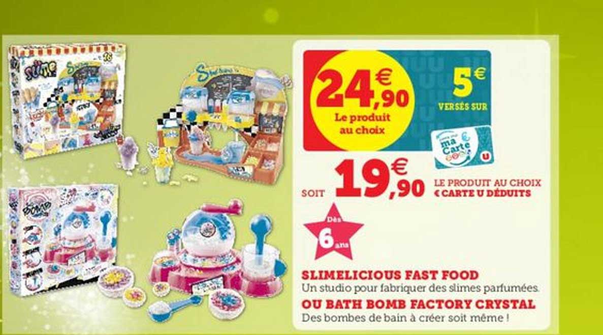 slimelicious fast food ou bath bomb factory crystal