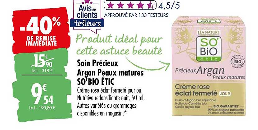 soin précieux argan peaux matures so' bio étic