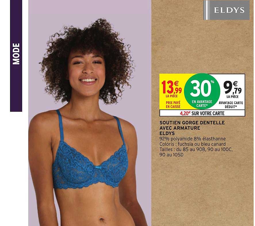 soutien gorge dentelle avec armature eldys