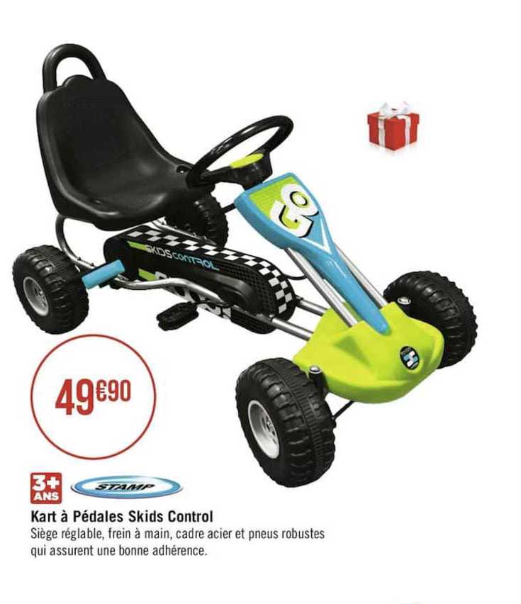 stamp kart à pédales skids control