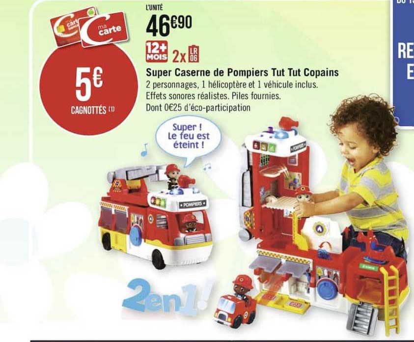 super caserne de pompiers tut tut copains