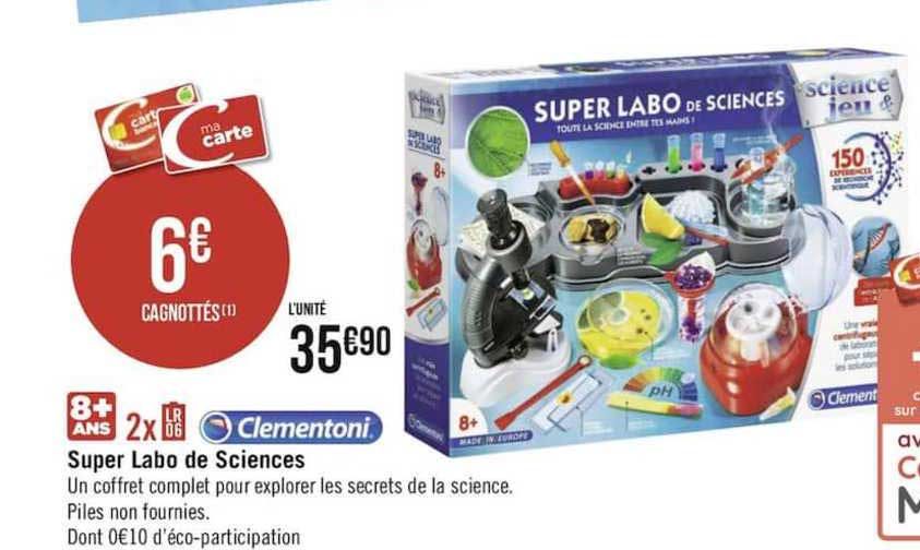 super labo de sciences clementoni