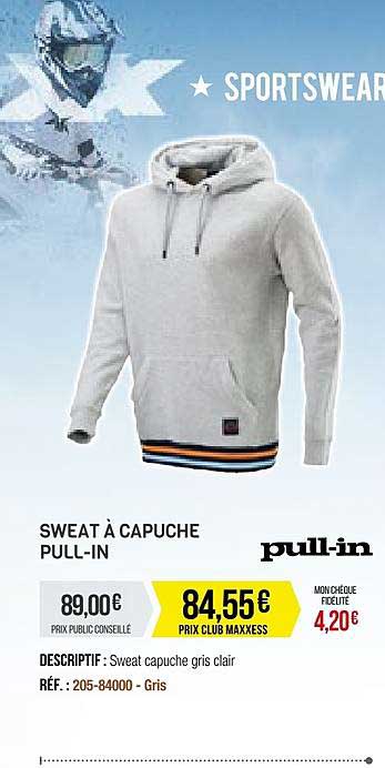 sweat à capuche pull-in