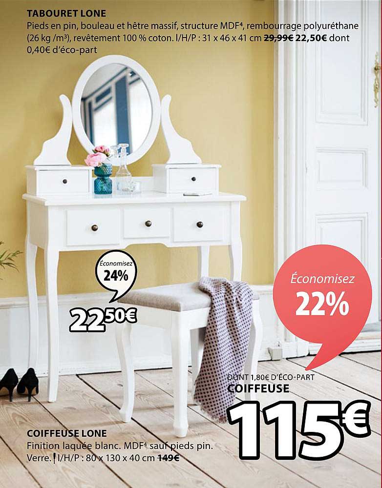 Tabouret Lone Coiffeuse Lone