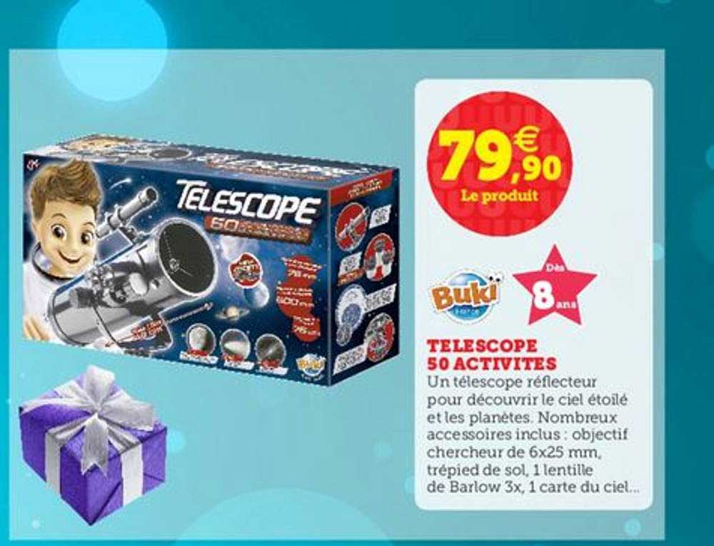 téléscope 50 activités buki