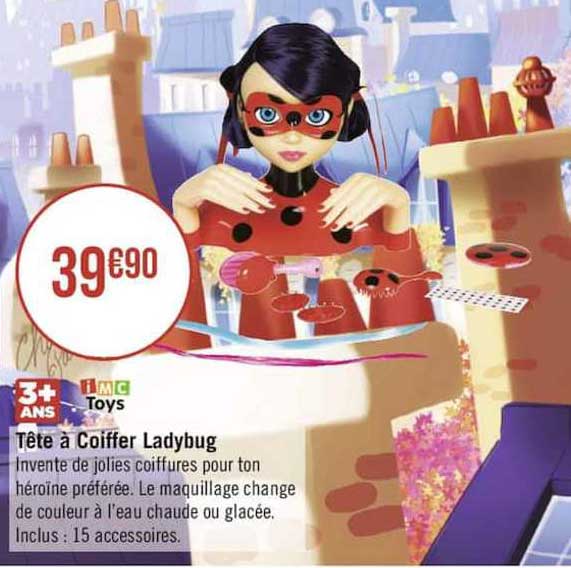 tête à coiffer ladybug imc toys
