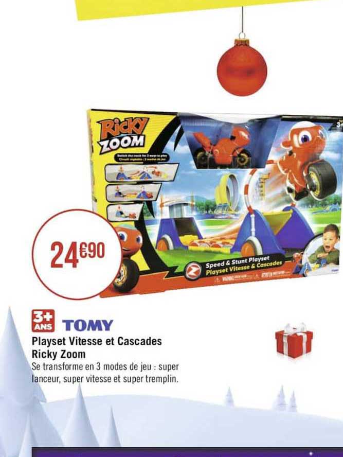 tomy playset vitesse et cascades ricky zoom