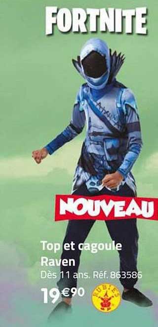 top et cagoule raven