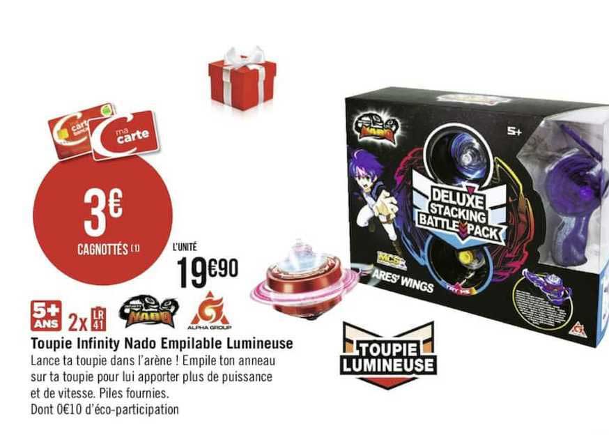 toupie infinity nado empilable lumineuse