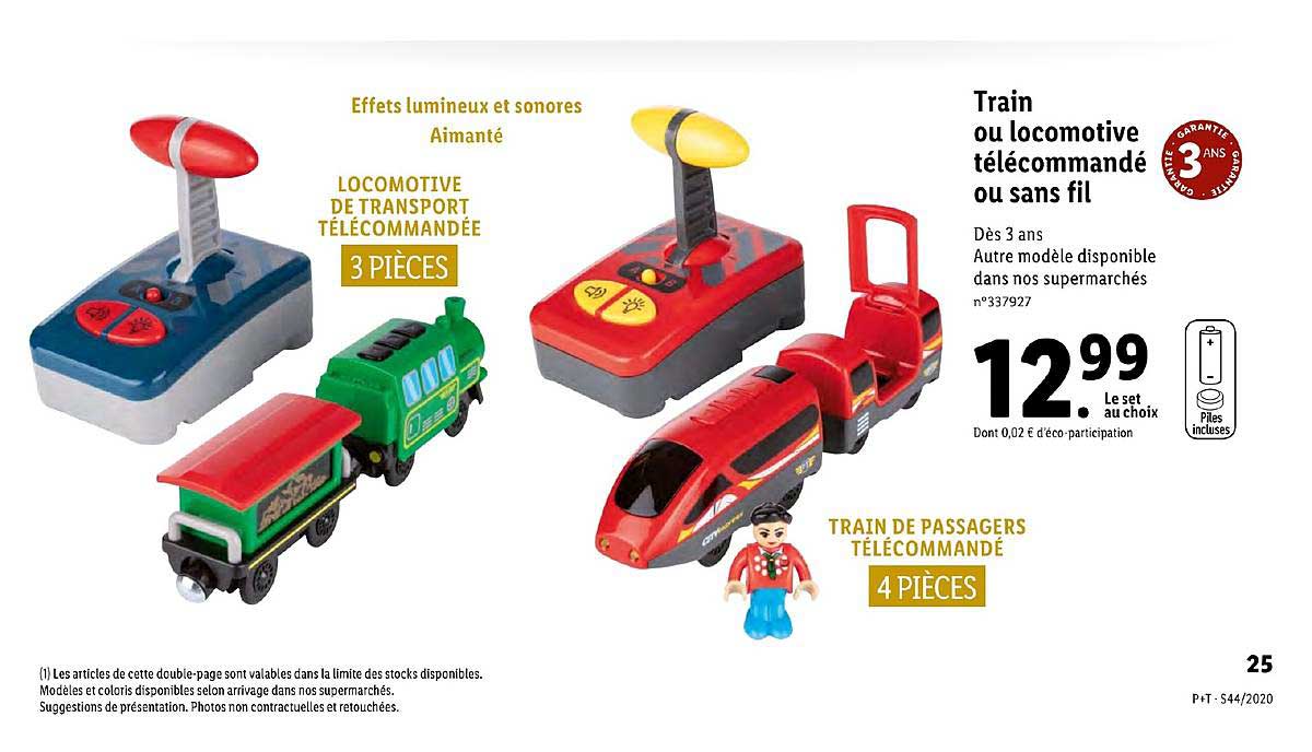 train ou locomotive télécommandé ou sans fil