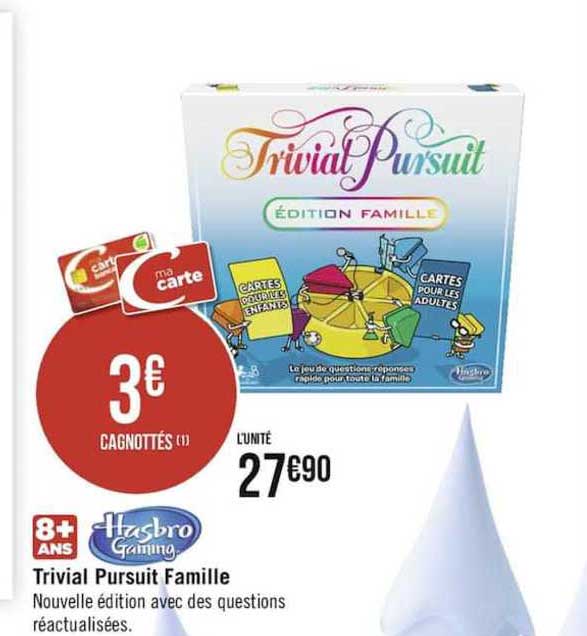 trivial pursuit famille hasbro gaming