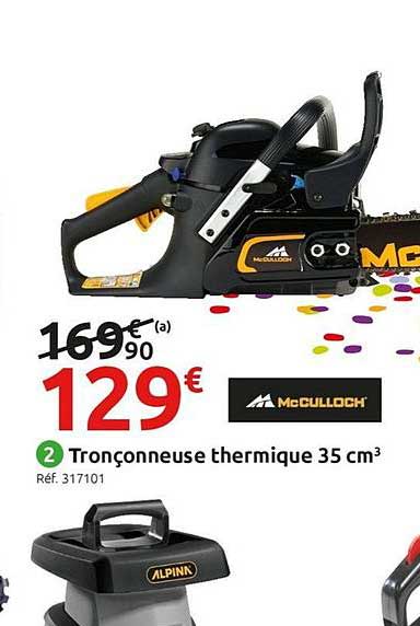 tronçonneuse thermique 35 cm3 mcculloch