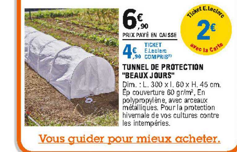 tunnel de protection "beaux jours"