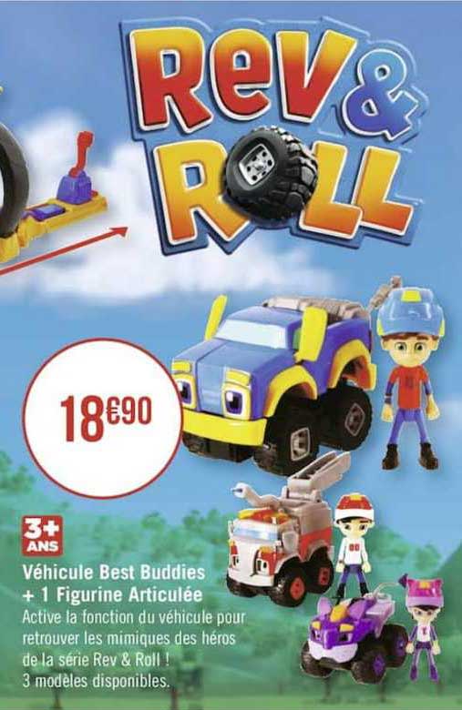 véhicule best buddies + 1 figurine articulée