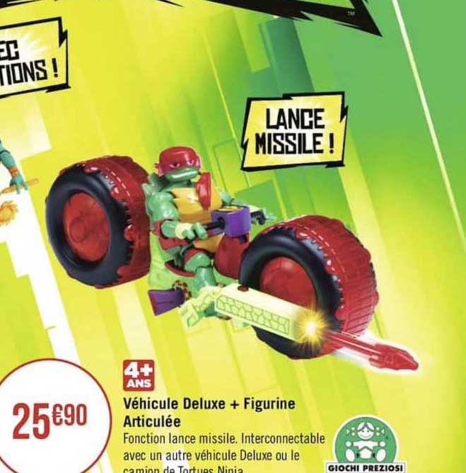 véhicule deluxe + figurine articulée