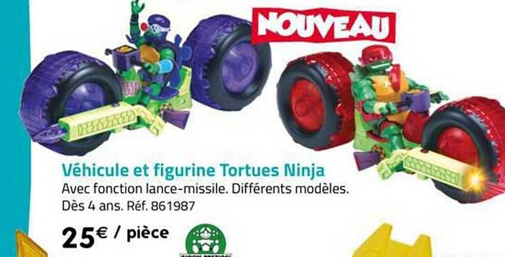 véhicule et figurine tortues nija